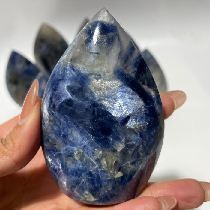 9 Pieces Blue Kyanite Mixed Clear Quartz Arrow Head Shape