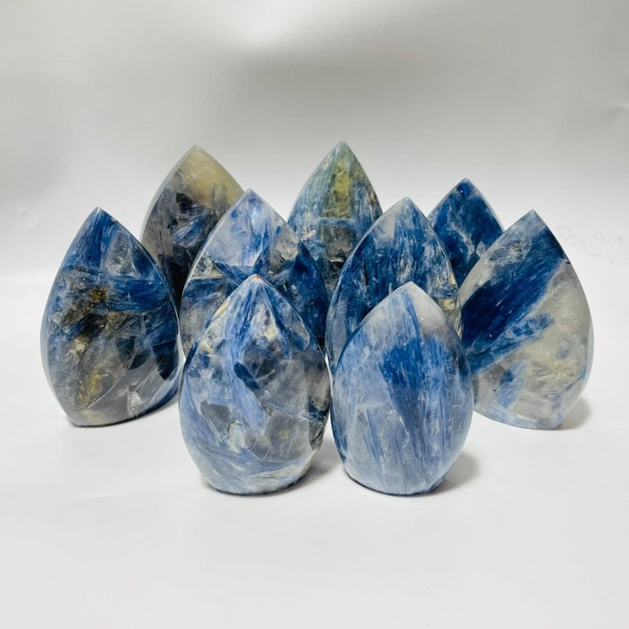 9 Pieces Blue Kyanite Mixed Clear Quartz Arrow Head Shape