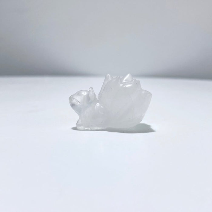 9 Types Nine-Tailed Fox Carving Wholesale Pink Opal Yooperlite