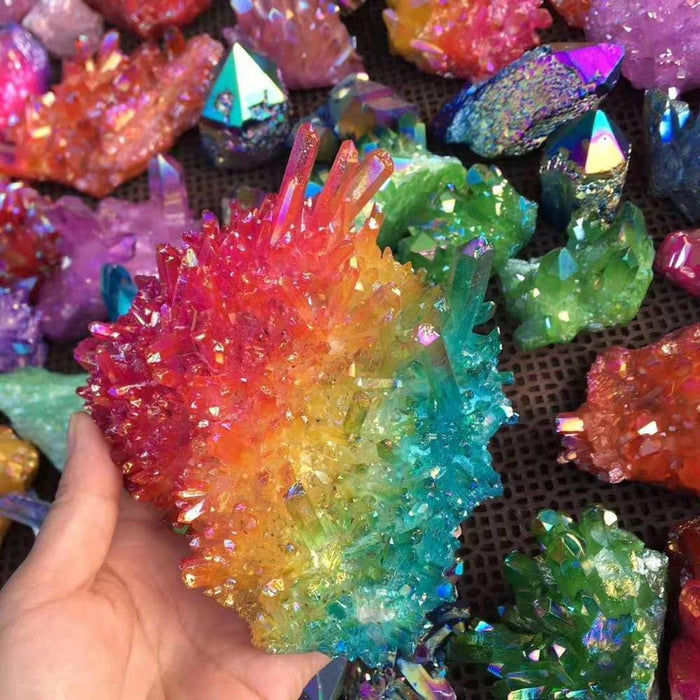 Colorful Aura Crystal Cluster Wholesale