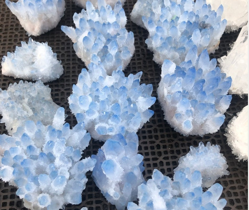 Blue Aura Crystal Cluster Wholesale