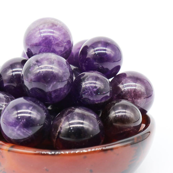 Chevron Amethyst Mini Spheres Wholesale