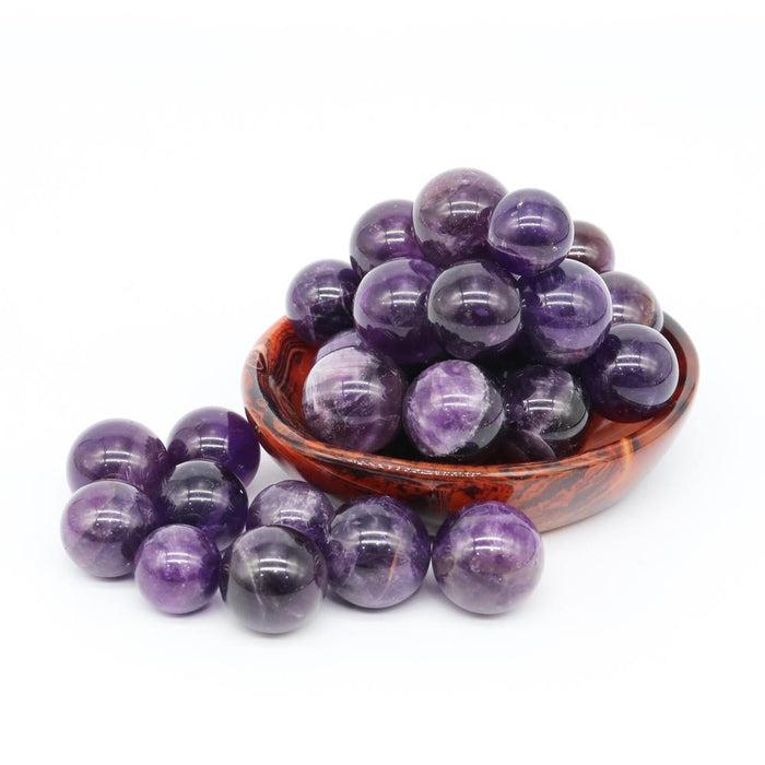 Chevron Amethyst Mini Spheres Wholesale