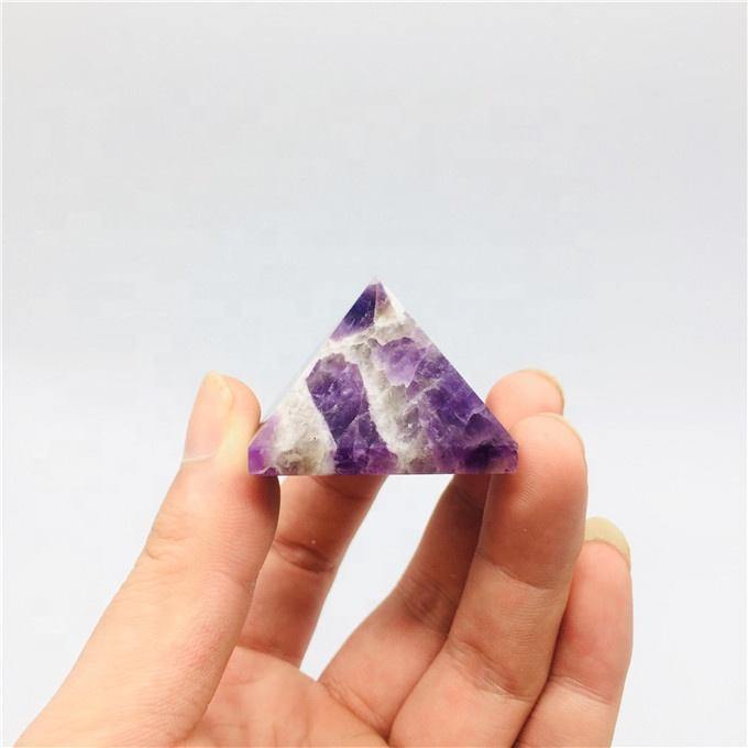 Amethyst Chevron Pyramids Wholesale