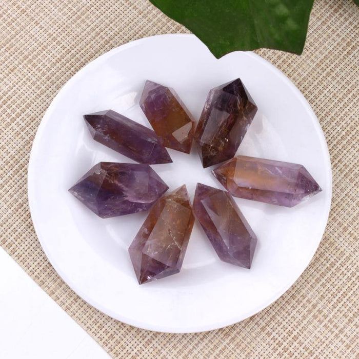 Double Points Ametrine Stone Wholesale
