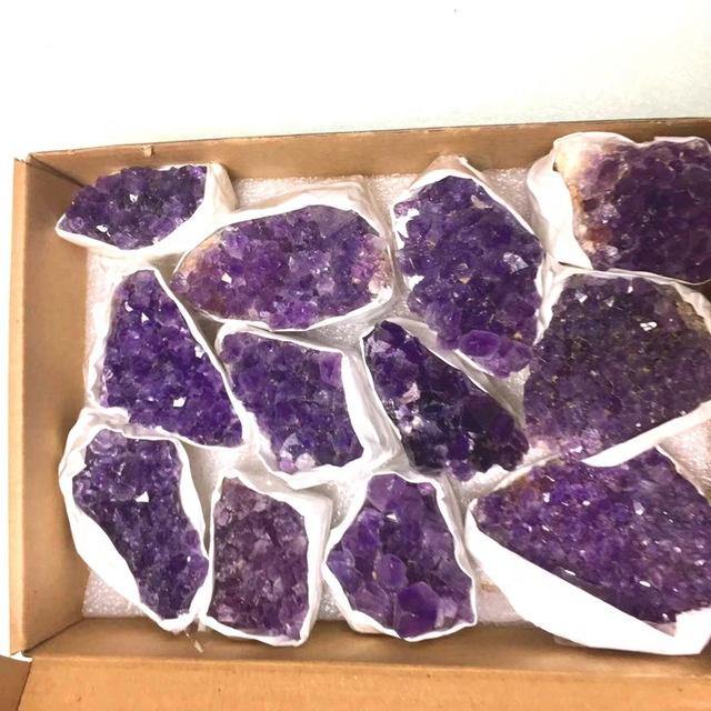 Dark Purple Amethyst Cluster With Box Wholesale