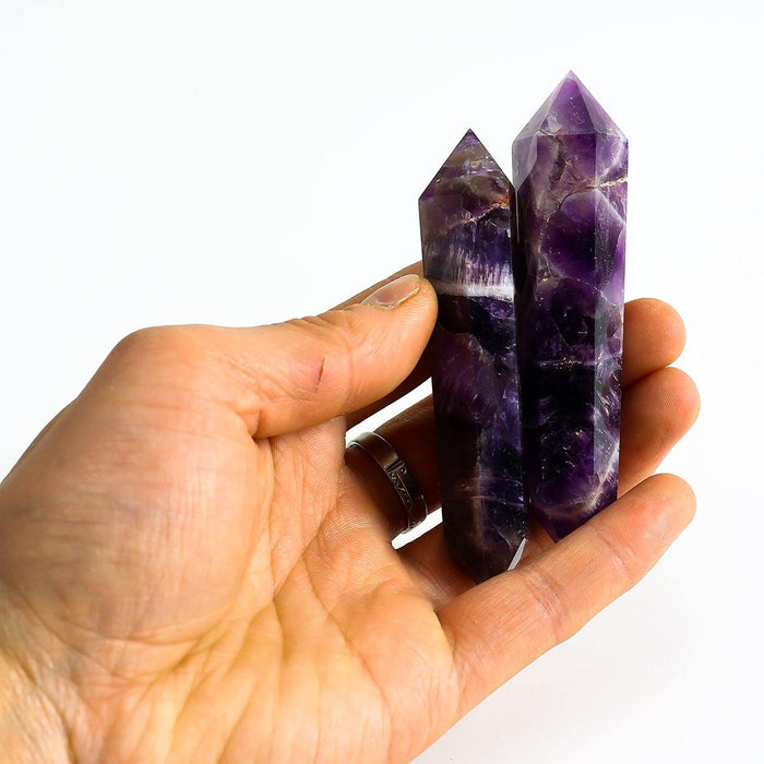 Chevron Amethyst Double Points Wholesale