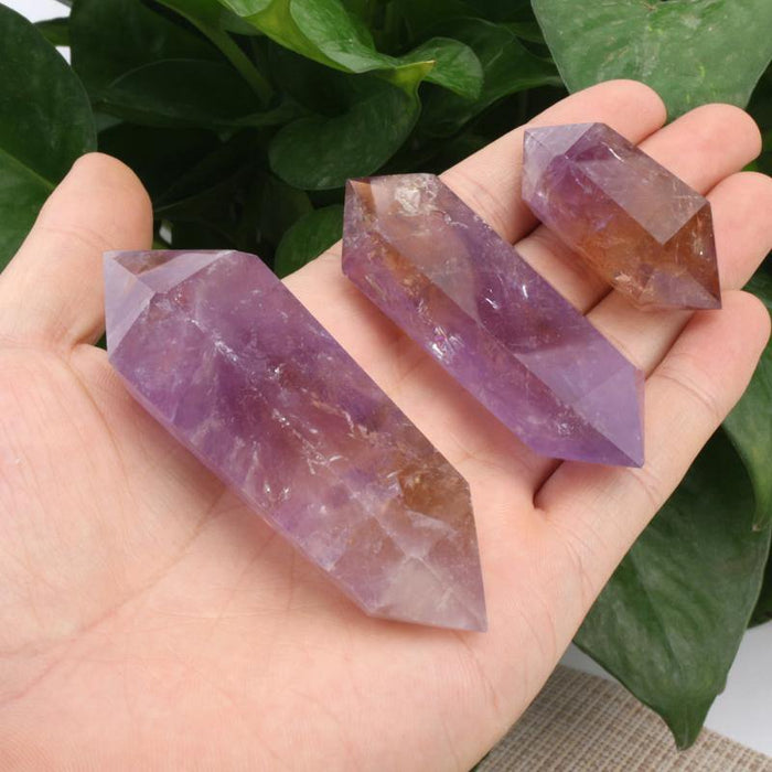 Double Points Ametrine Stone Wholesale