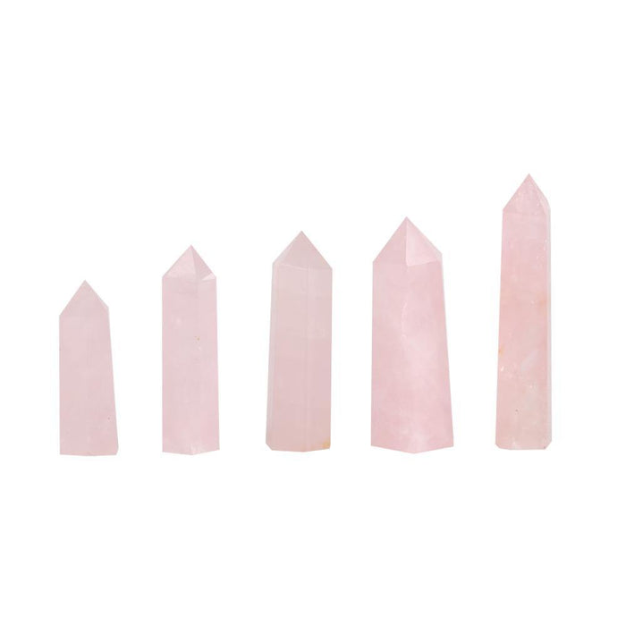 Brazil rose quartz point 2-3.5in(5-9cm)