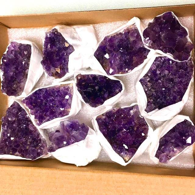 Dark Purple Amethyst Cluster With Box Wholesale