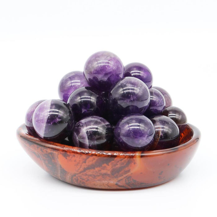 Chevron Amethyst Mini Spheres Wholesale