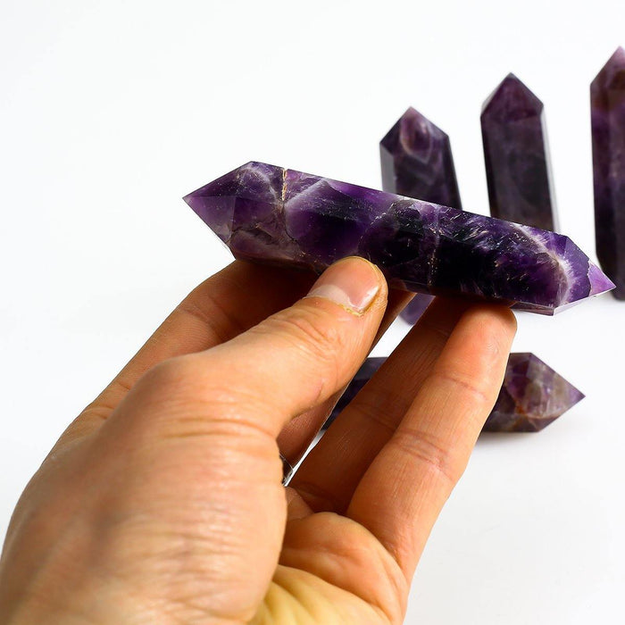 Chevron Amethyst Double Points Wholesale