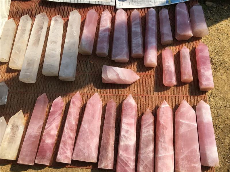 Large Rose Quartz Tower Point Wholesale