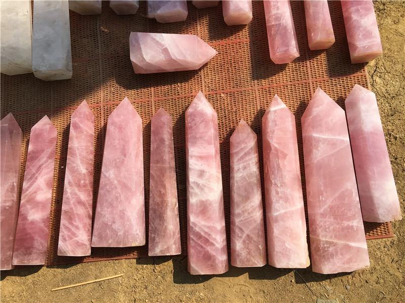Large Rose Quartz Tower Point Wholesale