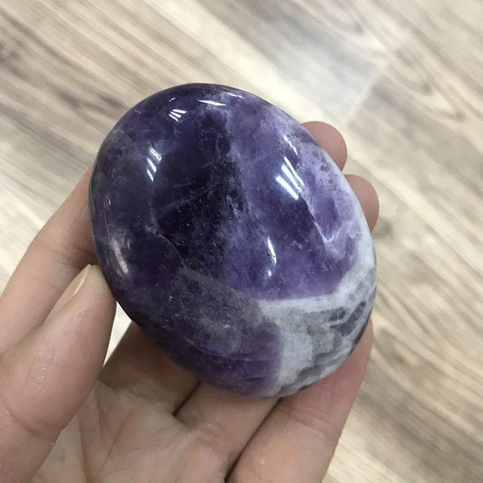 Chevron Amethyst Palm Tumbled Wholesale