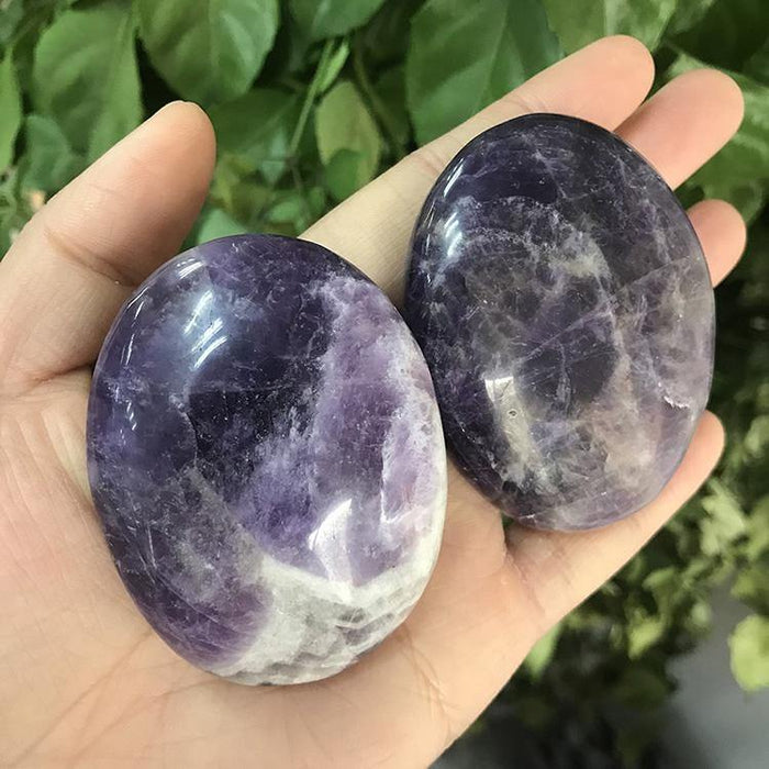 Chevron Amethyst Palm Tumbled Wholesale