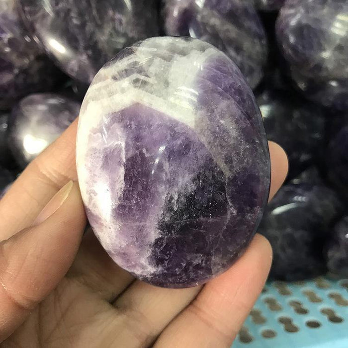 Chevron Amethyst Palm Tumbled Wholesale