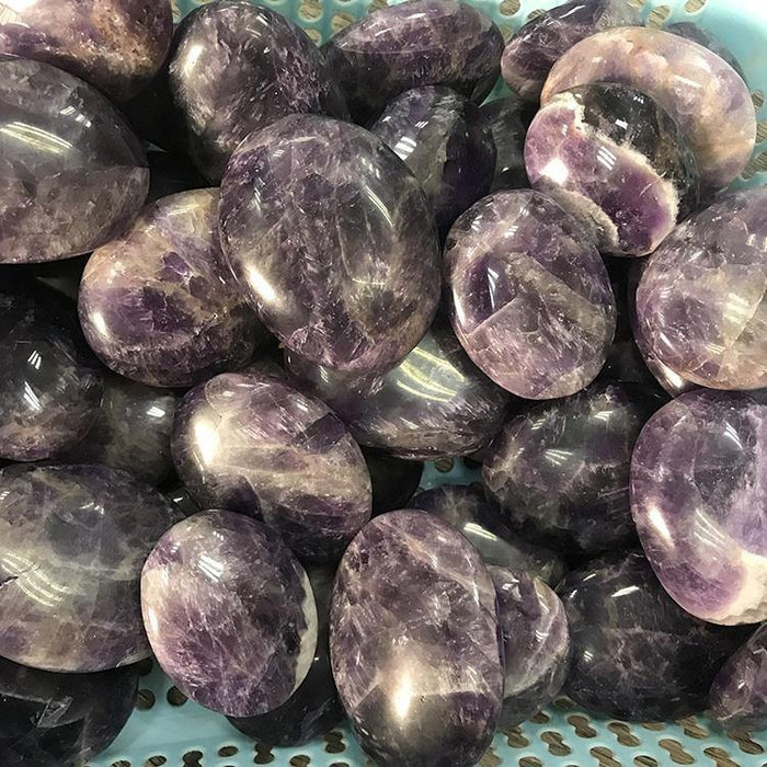 Chevron Amethyst Palm Tumbled Wholesale