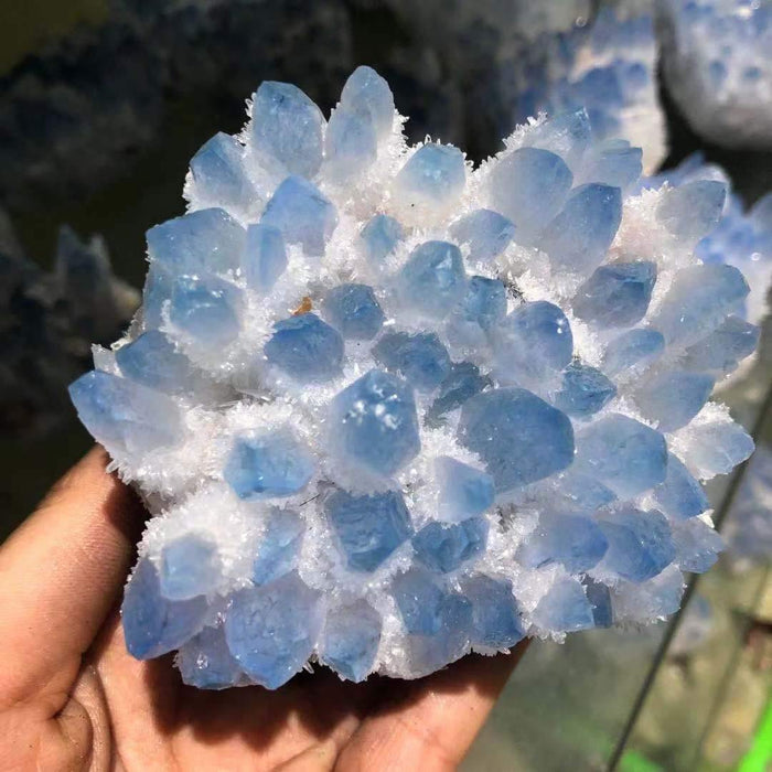 Blue Aura Crystal Cluster Wholesale