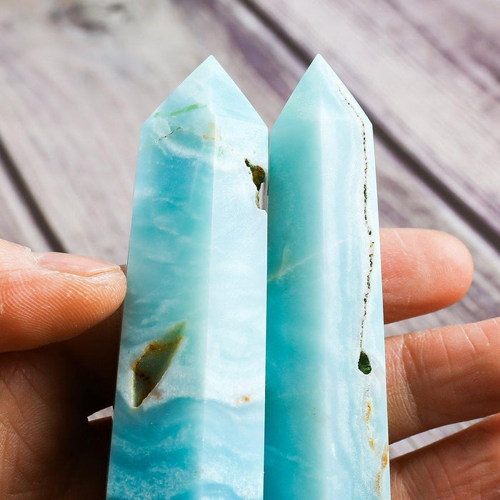 Caribbean Calcite Sky Blue Towers