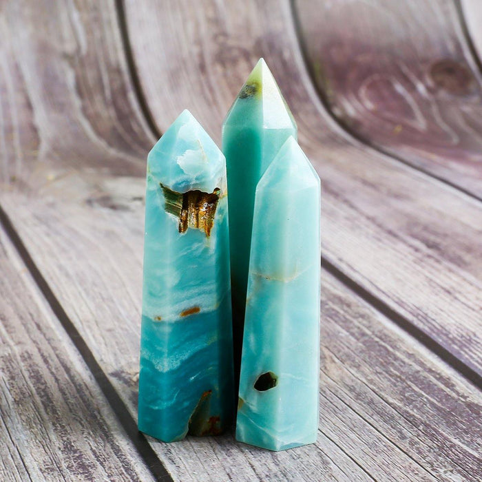 Caribbean Calcite Sky Blue Towers