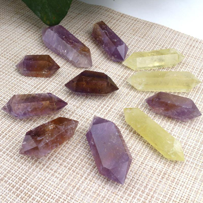 Double Points Ametrine Stone Wholesale