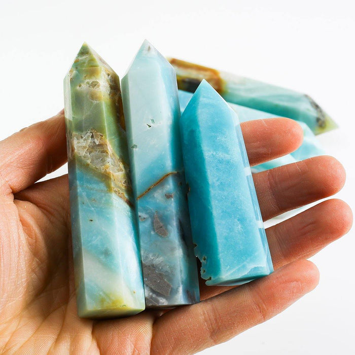 Caribbean Calcite Sky Blue Towers