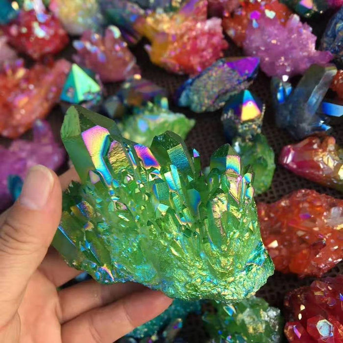 Colorful Aura Crystal Cluster Wholesale