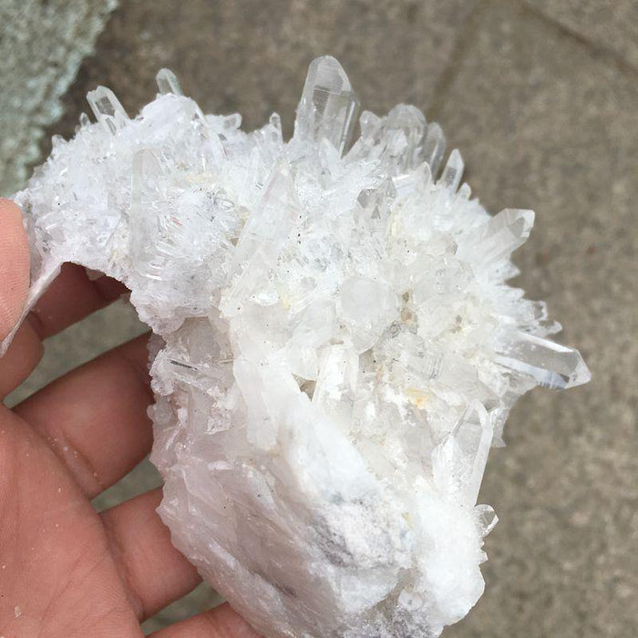 China White Quartz Crystal Cluster Wholesale