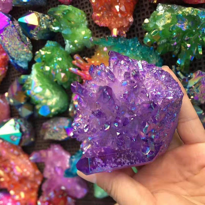 Colorful Aura Crystal Cluster Wholesale