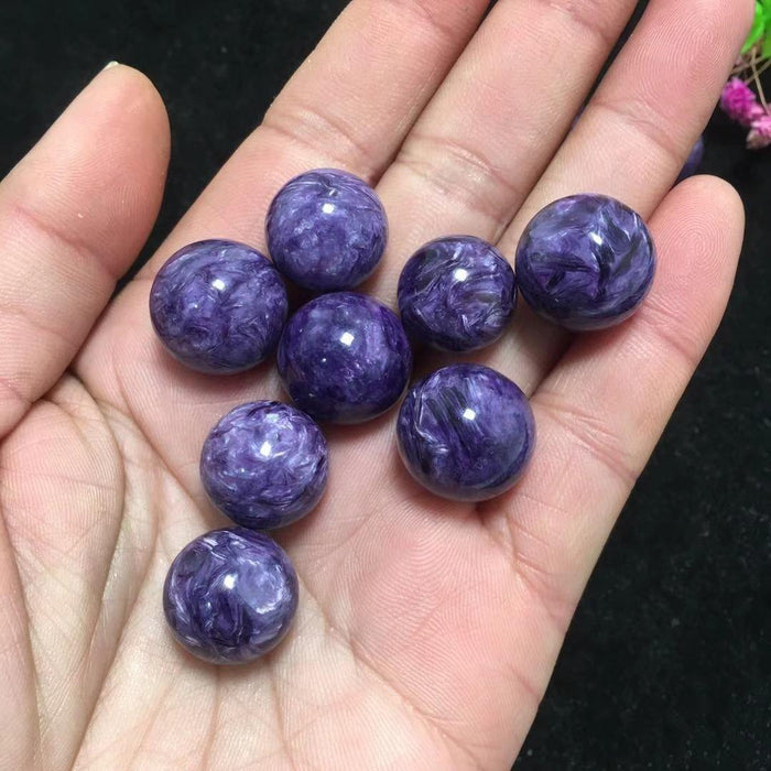 Gem Grade Charoite Spheres 0.6in(1.5cm)