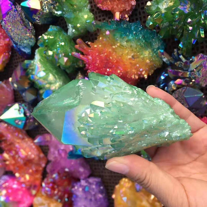 Colorful Aura Crystal Cluster Wholesale