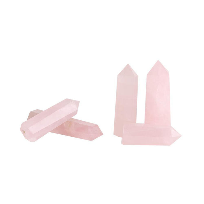 Brazil rose quartz point 2-3.5in(5-9cm)
