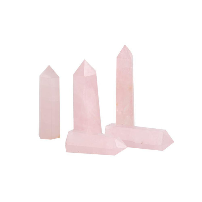 Brazil rose quartz point 2-3.5in(5-9cm)
