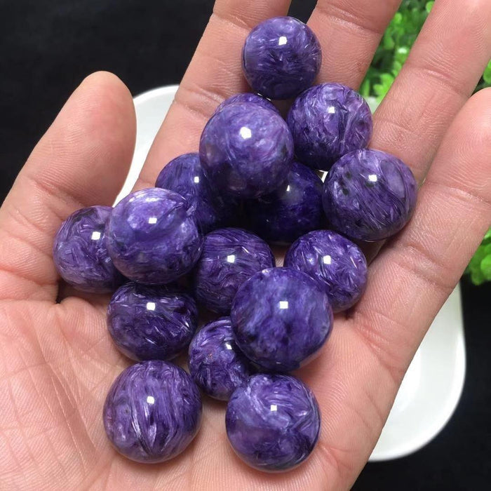 Gem Grade Charoite Spheres 0.6in(1.5cm)