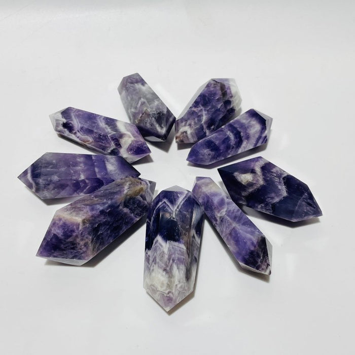 Chevron Amethyst Double Point Tower Wholesale