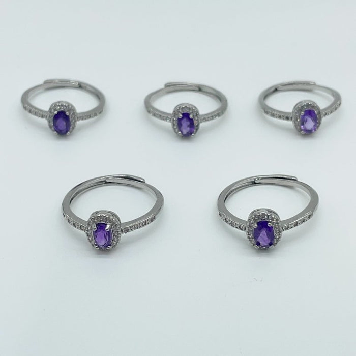 Amethyst Cut Faceted Ring Wholesale