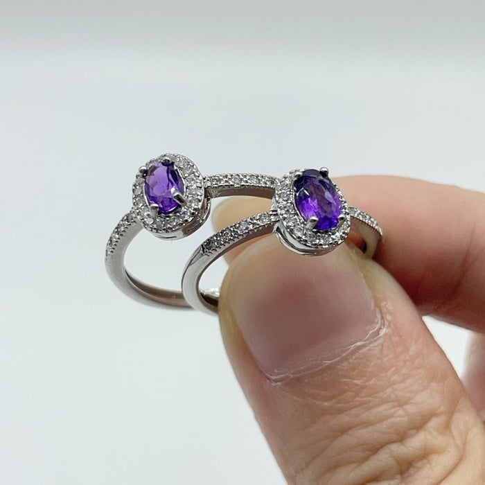 Amethyst Cut Faceted Ring Wholesale