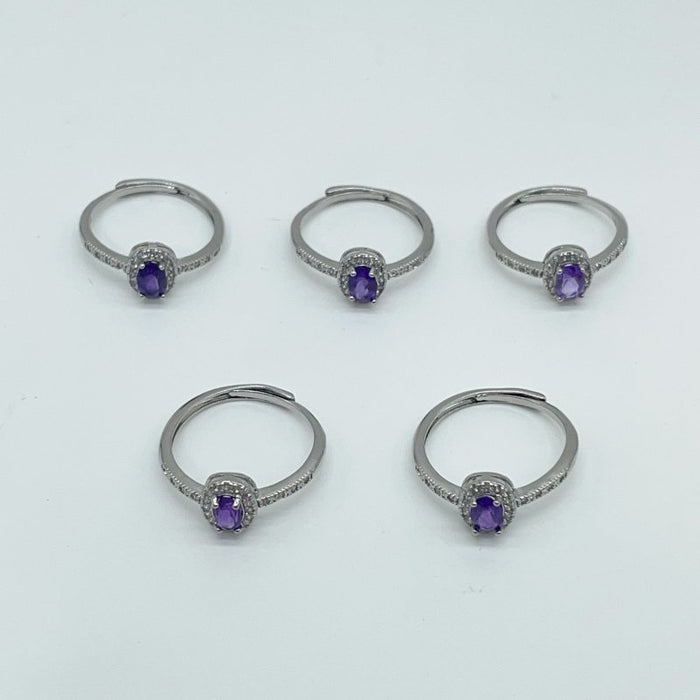 Amethyst Cut Faceted Ring Wholesale