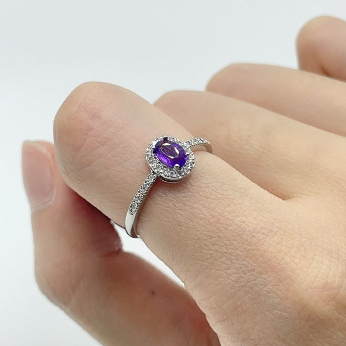 Amethyst Cut Faceted Ring Wholesale
