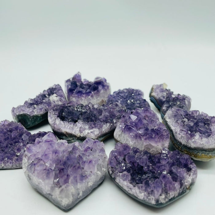 Brazil Amethyst Cluster Heart Wholesale