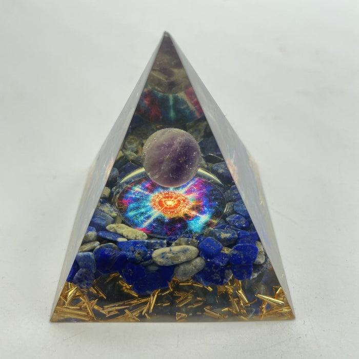 Amethyst Lapis Lazuli Orgone Pyramid Wholesale