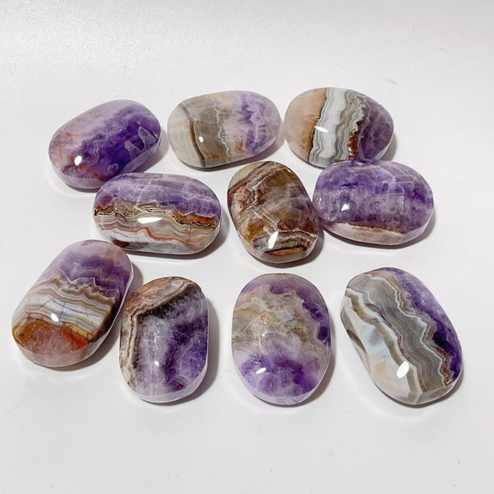 Amethyst Mixed Stripe Agate Palm Wholesale