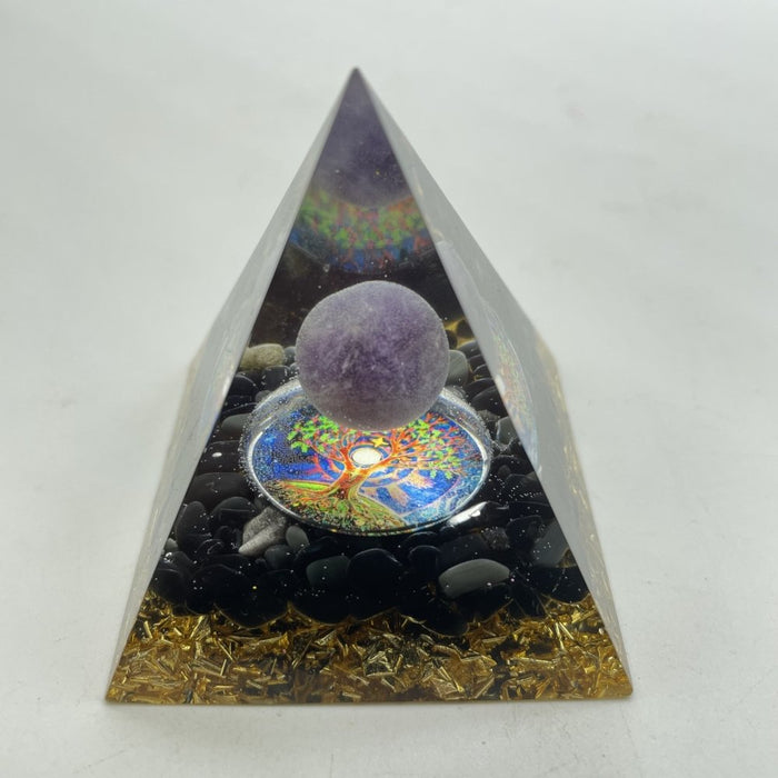 Amethyst Obsidian Orgone Pyramid Wholesale