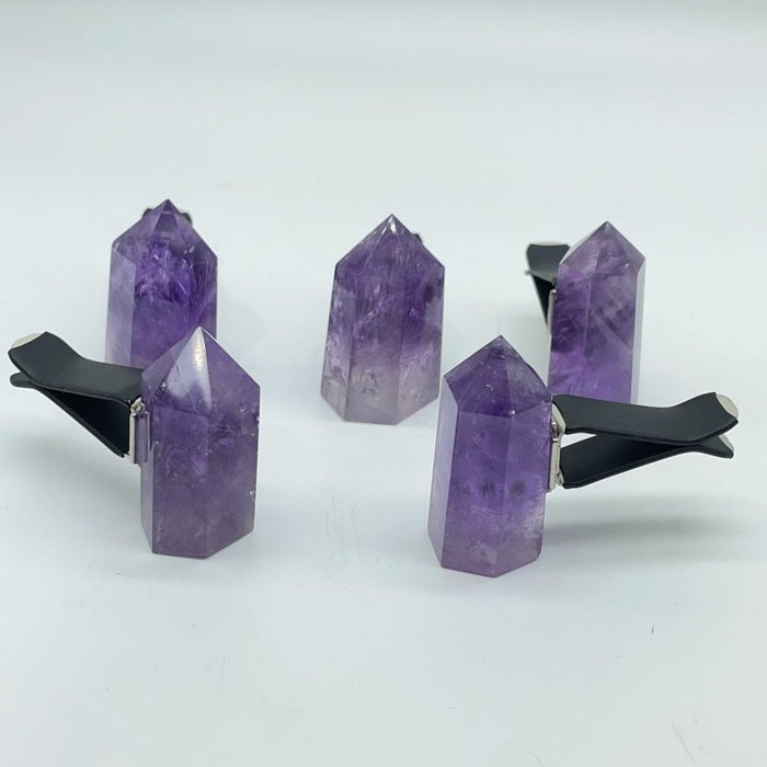 Amethyst Point Car Air Vent Clips Crystal Wholesale Car Accessories