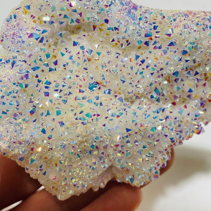 Angel Aura Spirit Quartz Crystal Cluster