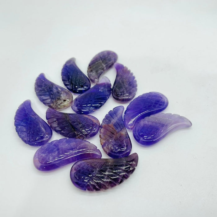 Angel Wing Carving Pendant Chevron Amethyst Rhodonite Wholesale