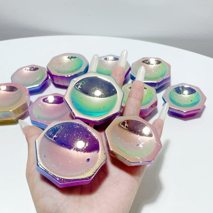 Aura Amethyst Eight Side Shallow Bowl Wholesale