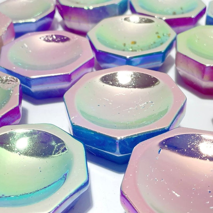 Aura Amethyst Eight Side Shallow Bowl Wholesale