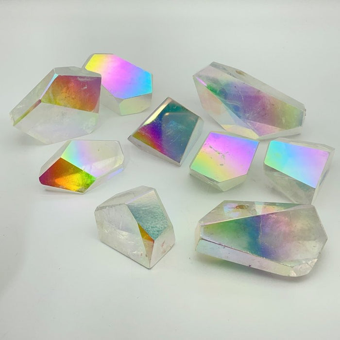 Aura Clear Quartz Free Form Crystal Wholesale